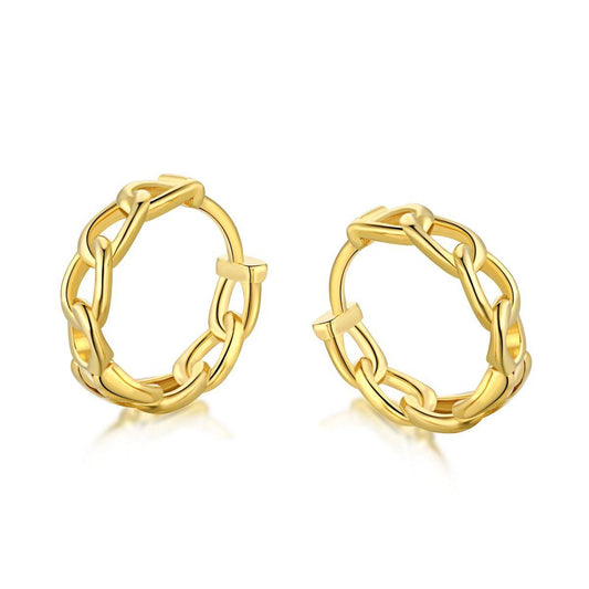 AMORETTO MILANO 925 Silber Creole Kettenoptik Chain Figaro Gold