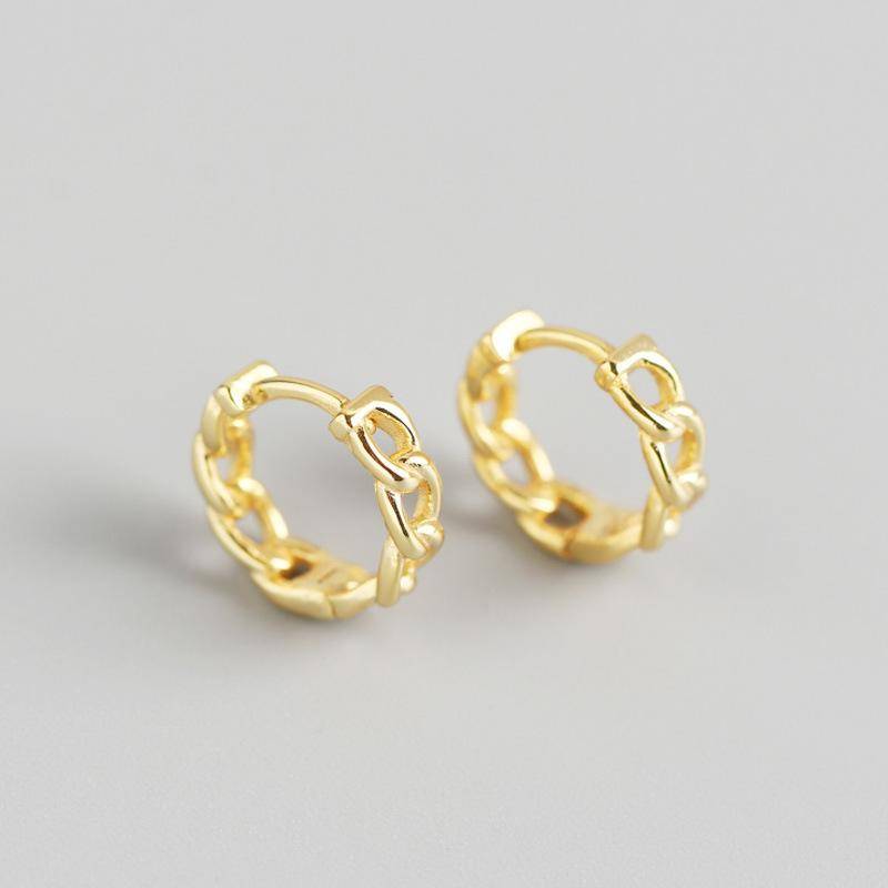 AMORETTO MILANO 925 Silber Creole Kettenoptik Chain Figaro Gold