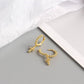 AMORETTO MILANO 925 Silver Ball Hoop Earrings Cross Gold