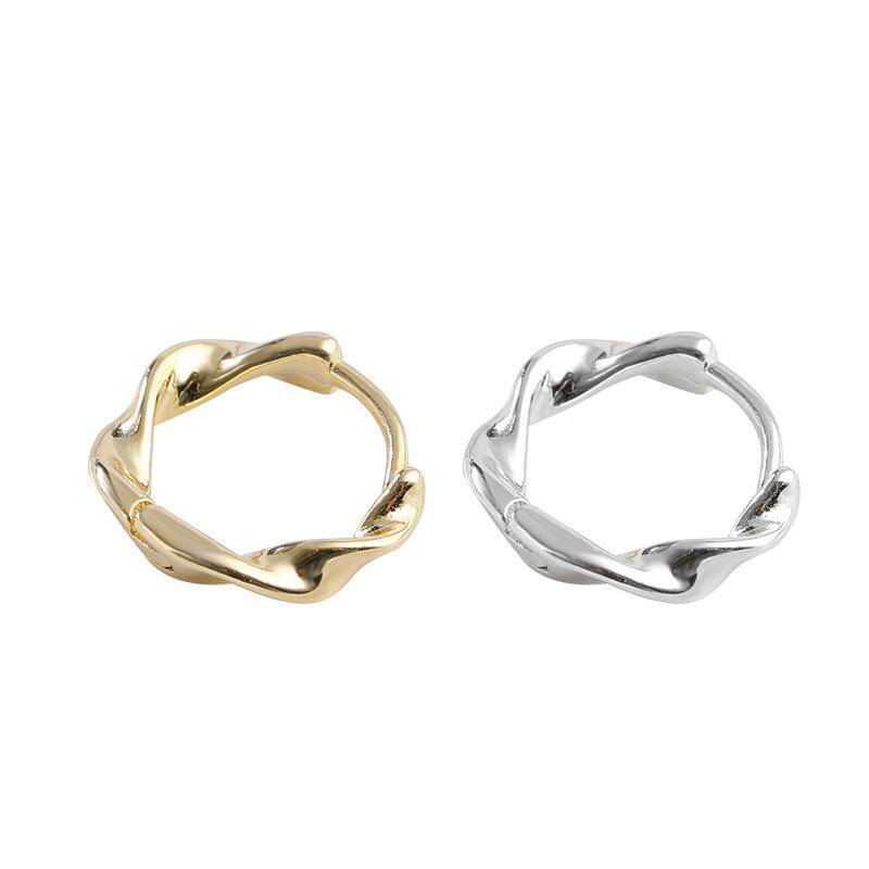 AMORETTO MILANO 925 Silber Wellen Creolen Silber