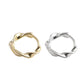 AMORETTO MILANO 925 Silber Wellen Creolen Rosegold
