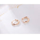 AMORETTO MILANO 925 Silber Wellen Creolen Rosegold