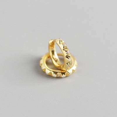 AMORETTO MILANO 925 Silber Spickes Creolen Zirkoniasteine Gold