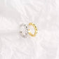 AMORETTO MILANO 925 Silber Spickes Creolen Zirkoniasteine Gold