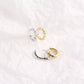 AMORETTO MILANO 925 Silber Spickes Creolen Zirkoniasteine Gold