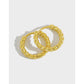 AMORETTO MILANO 925 Silber Gedreht Creolen Gold