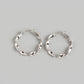 AMORETTO MILANO 925 Silber Wellen Creolen Silber