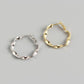 AMORETTO MILANO 925 Silber Wellen Creolen Silber