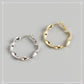 AMORETTO MILANO 925 Silber Wellen Creolen Gold