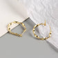 AMORETTO MILANO 925 Silber Wellen Creolen Gold
