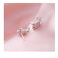 AMORETTO MILANO 925 Silver Children's Stud Earrings Mouse Silver