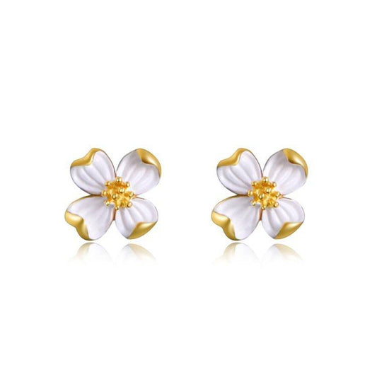 AMORETTO MILANO 925 Silber Blumen Gelb Gold