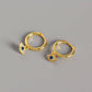 AMORETTO MILANO 925 Silber Auge Blau Creole Gold