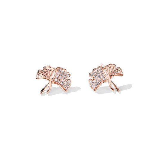 AMORETTO MILANO 925 Silber Ginkgo Rosegold