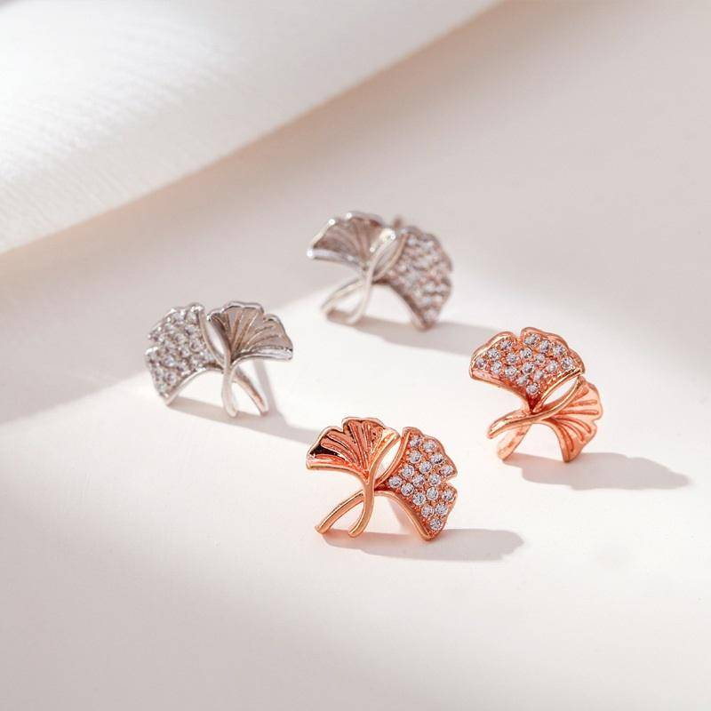 AMORETTO MILANO 925 Silber Ginkgo Rosegold