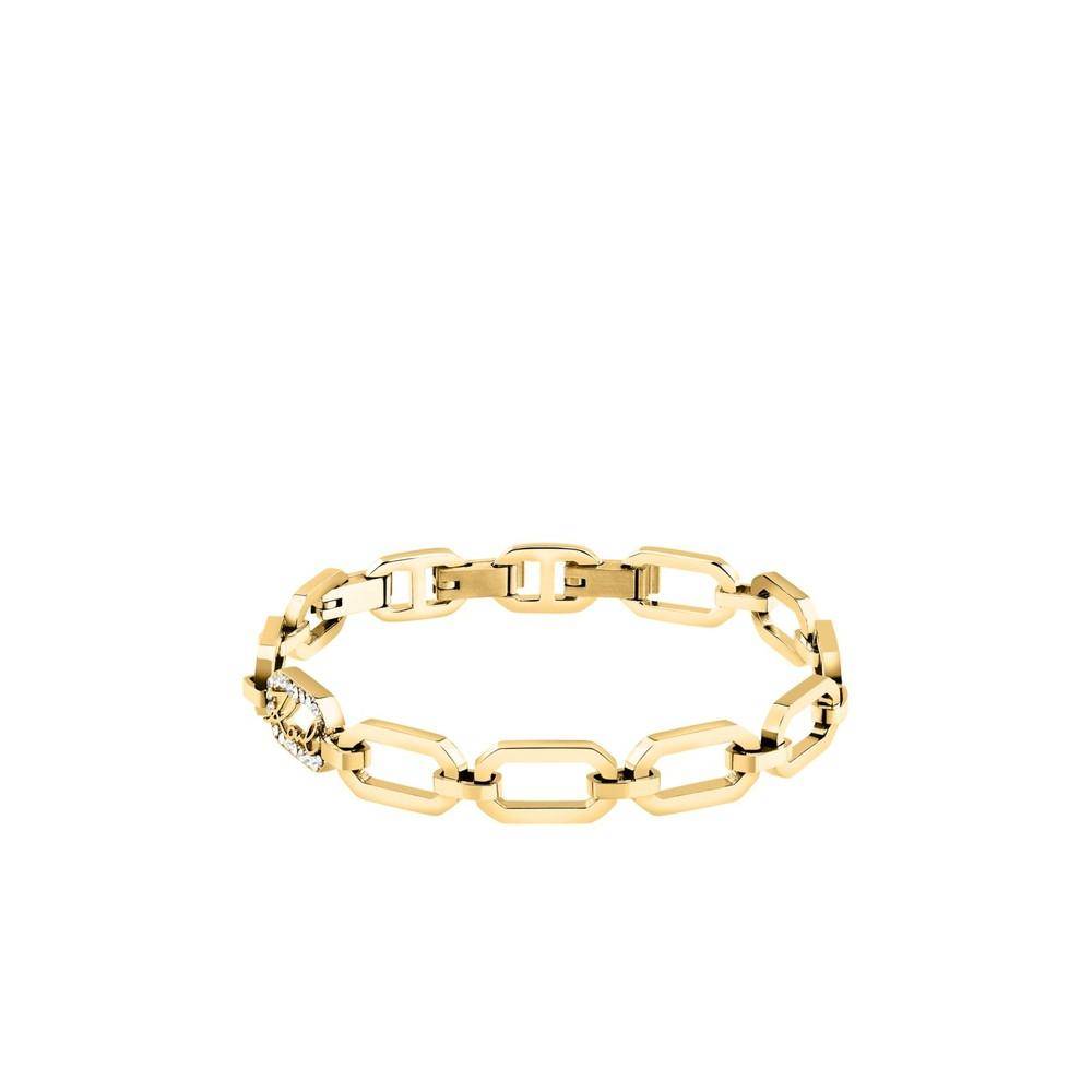 Karl Lagerfeld Damen Armband CRYSTALS Gold Weiß