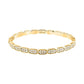 Karl Lagerfeld Damen Armreif CRYSTALS Gold Weiß