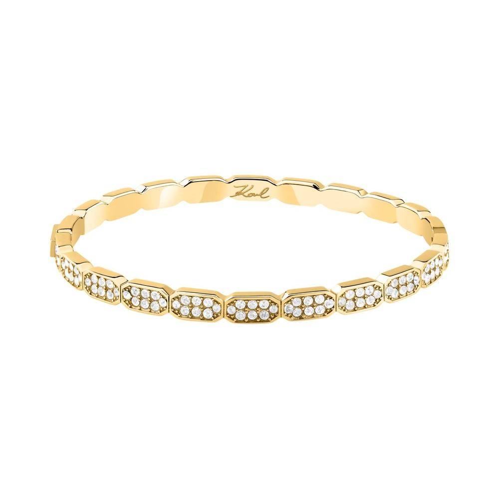 Karl Lagerfeld Damen Armreif CRYSTALS Gold Weiß
