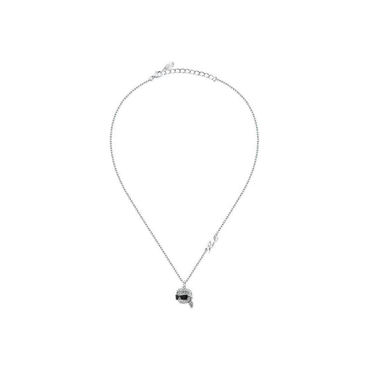 Karl Lagerfeld Damen Halskette CHARMS Silber Weiß