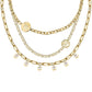 Karl Lagerfeld Damen Halskette ILLUME Gold Weiß