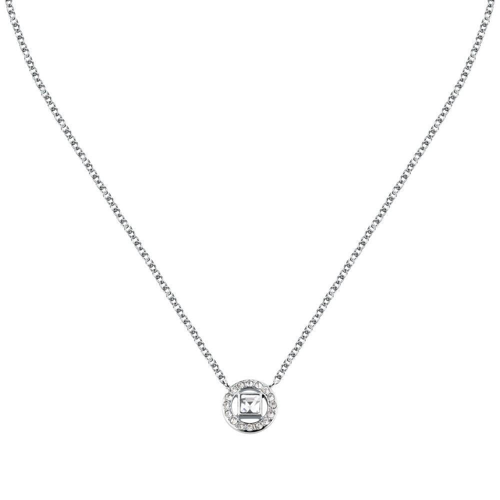 Karl Lagerfeld Damen Halskette ILLUME Silber Weiß