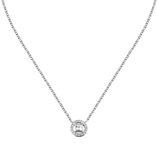Karl Lagerfeld Damen Halskette ILLUME Silber Weiß
