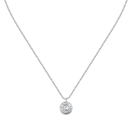 Karl Lagerfeld Damen Halskette ILLUME Silber Weiß