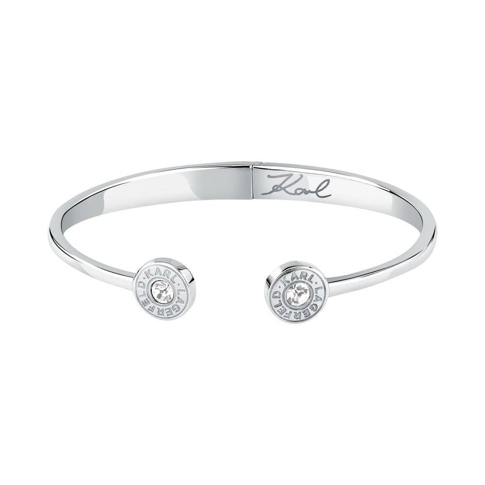 Karl Lagerfeld Damen Armband ILLUME Silber Weiß