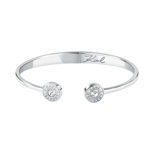 Karl Lagerfeld Damen Armband ILLUME Silber Weiß