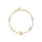 Karl Lagerfeld Damen Armband ILLUME Gold Weiß