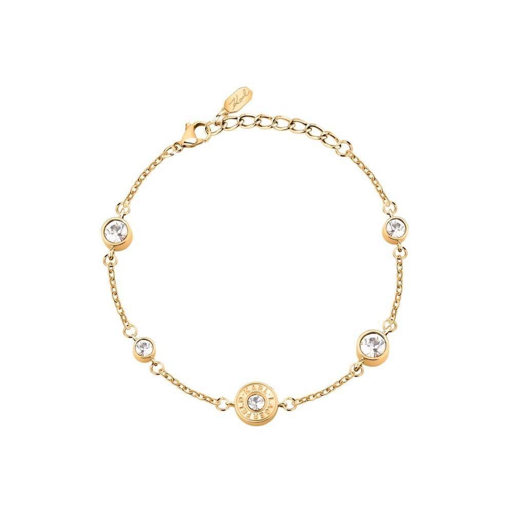 Karl Lagerfeld Damen Armband ILLUME Gold Weiß