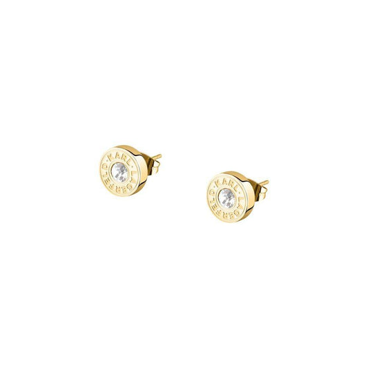 Karl Lagerfeld Damen Ohrringe ILLUME Gold Weiß