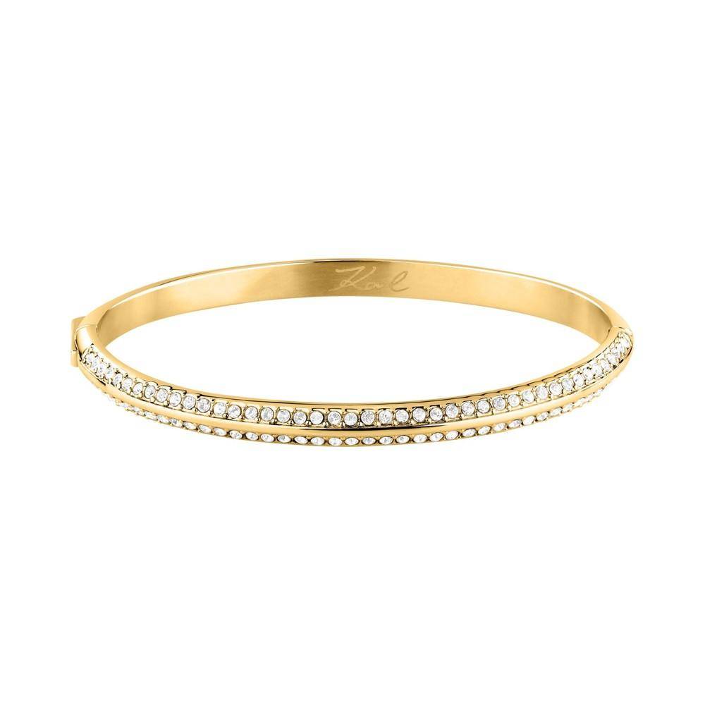Karl Lagerfeld Damen Armreif BOND PAVE Gold Weiß