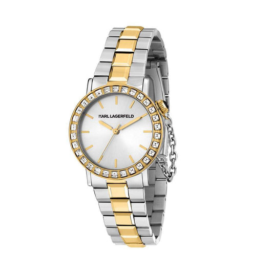 Montre femme KARL LAGERFELD CRYSTALS Bicolore Argent