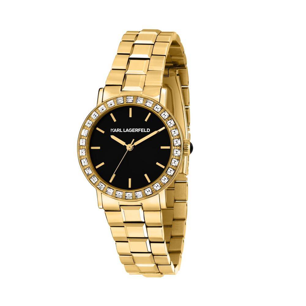 KARL LAGERFELD Montre Femme CRYSTALS Doré Noir