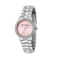 KARL LAGERFELD Damenuhr CRYSTALS Silber Rosa