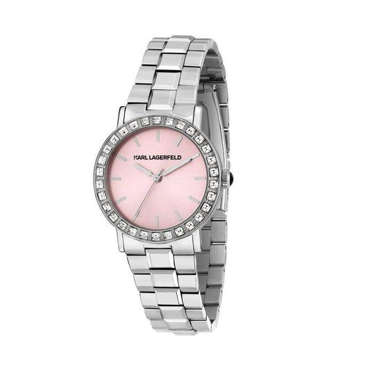 KARL LAGERFELD Montre Femme CRYSTALS Argent Rose