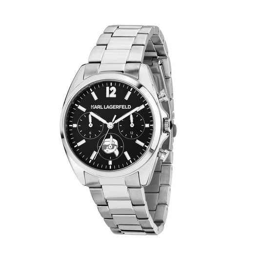 KARL LAGERFELD Montre Femme ROUND ESSENTIALS Argent Noir