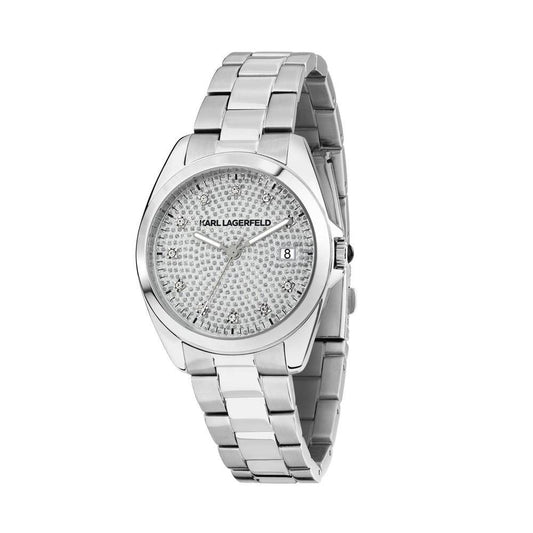 KARL LAGERFELD Montre Femme ROUND ESSENTIALS Argent Blanc