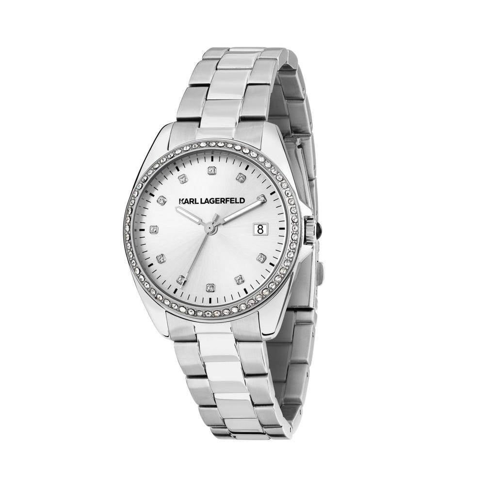 KARL LAGERFELD Damenuhr ROUND ESSENTIALS Silber