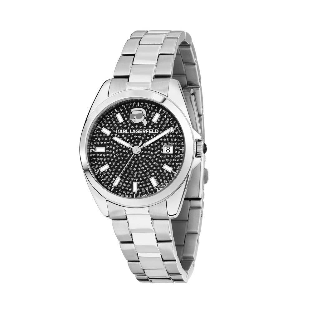 KARL LAGERFELD Montre Femme ROUND ESSENTIALS Argent Noir