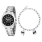 KARL LAGERFELD Damenuhr ROUND ESSENTIALS Silber Schwarz