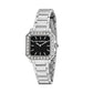 KARL LAGERFELD Damenuhr SQUARE CLASSICS Silber Schwarz