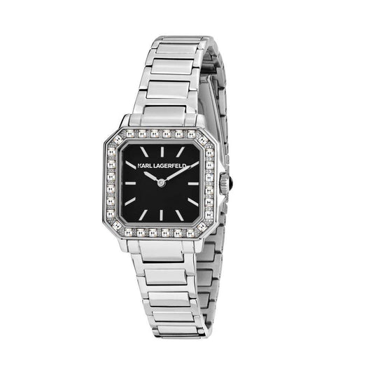 Montre femme KARL LAGERFELD SQUARE CLASSICS Argent Noir