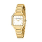 KARL LAGERFELD Damenuhr SQUARE CLASSICS Gold Weiß