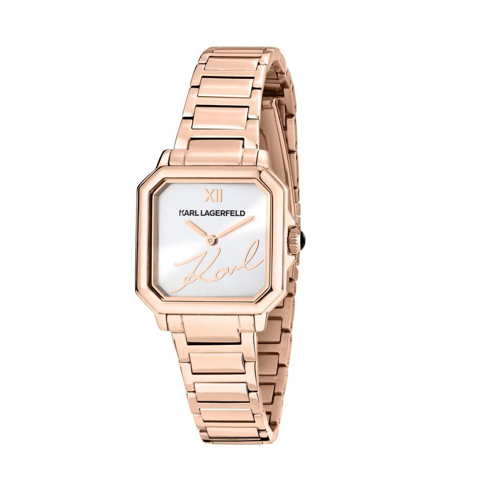 Montre femme KARL LAGERFELD SQUARE CLASSICS Or rose Argent