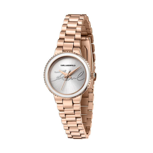 Montre KARL LAGERFELD femme BERLIN Rose Or Argent