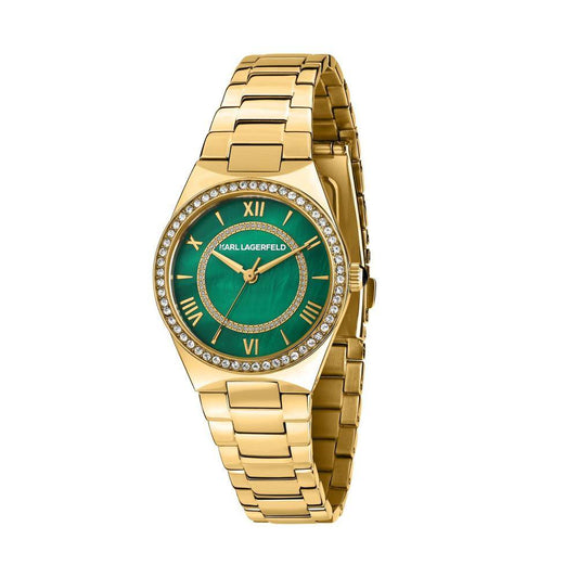 KARL LAGERFELD Montre Femme HAMBURG Or Vert