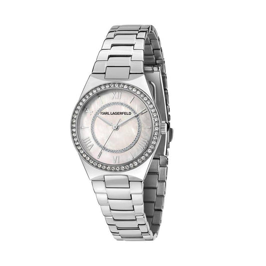 KARL LAGERFELD Montre Femme HAMBURG Argent Blanc