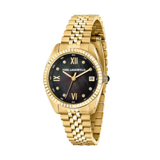 KARL LAGERFELD Montre Femme TIMELESS CODE Or Noir